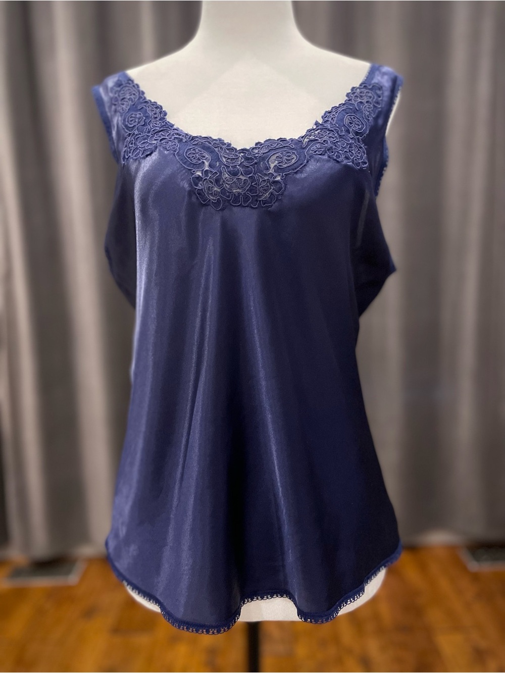 Vintage 1990’s blue satin camisole